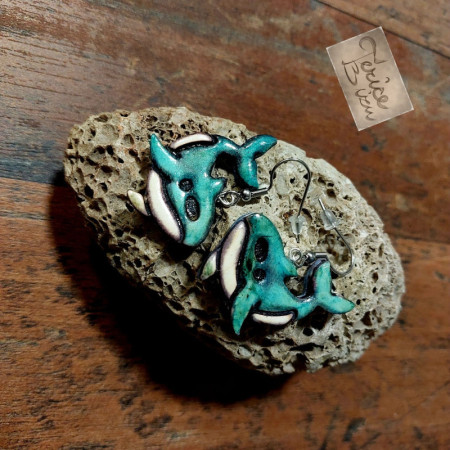 5/26 Náušnice na afroháčku 3x2,5cm (anti-allergic earrings ) 150,- Kć